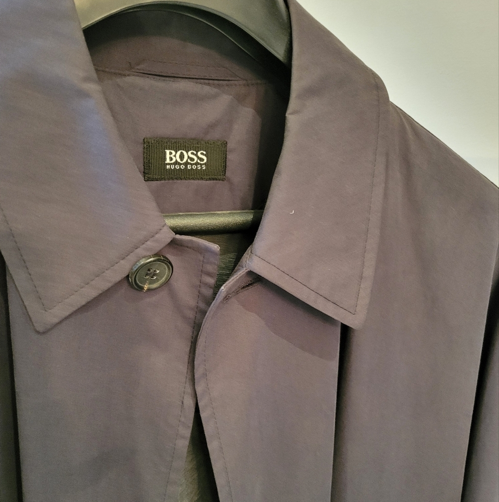 BOSS Gray Button-Up Shirt